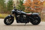 Mustang Brown Standard Touring Solo Seat Diamond Stitch Indian Scout Bobber 18+