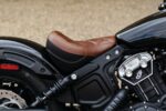 Mustang Brown Standard Touring Solo Seat Diamond Stitch Indian Scout Bobber 18+