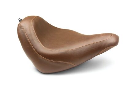 Mustang Brown Wide Tripper Solo Front Driver Seat Harley Softail Street Bob 18+