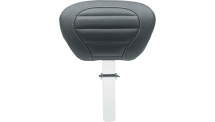 Mustang Deluxe Touring Removable Driver Backrest Gray Harley Bagger Trike 2008+
