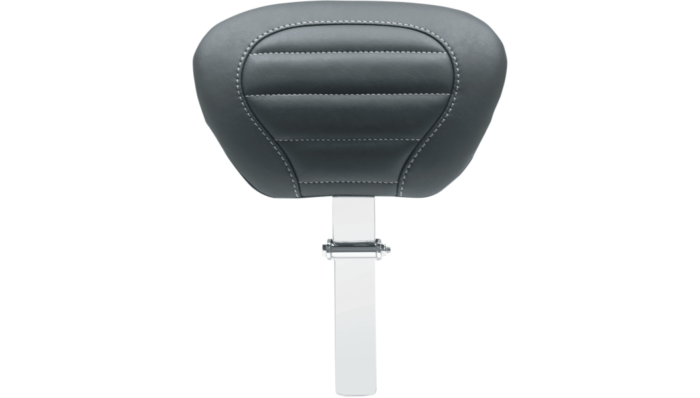 Mustang Deluxe Touring Removable Driver Backrest Gray Harley Bagger Trike 2008+