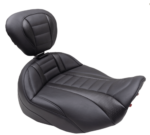 Mustang Deluxe Touring Solo Seat Black Stitch Harley Touring FLT/FLH '23-'24