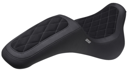 Mustang Kodlin Signature Series Squareback™ Gun Metal Seat Harley Touring 18-24
