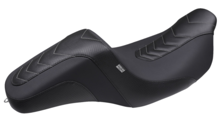 Mustang Kodlin Signature Series Squareback™ Gun Metal Seat Harley Touring 2008+