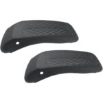 Mustang Saddlebag Black Diamond Stitch Lid Covers 14-21 Harley Touring