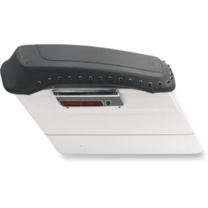 Mustang Seats Black Saddlebag Lid Cover Black Studs 1993-2013 Harley Touring