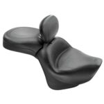 Mustang Vintage Wide Touring Seat Smooth W/ Driver Backrest 2006-2022 Vulcan 900