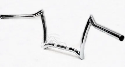 New Chrome Double Drop 8” Z Bar Handlebar Harley Softail Dyna Sportster Bobber