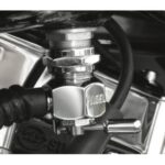 Pingel 6311-CR Power Flo Smooth Chrome Round 180 Deg Inward 22mm Petcock Harley