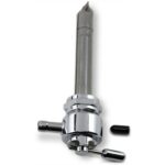 Pingel 6311-CR Power Flo Smooth Chrome Round 180 Deg Inward 22mm Petcock Harley