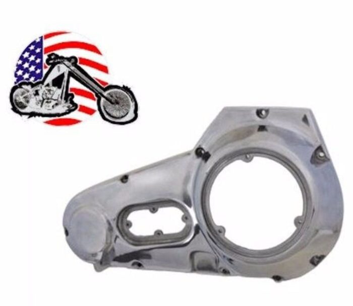 Polished Outer Primary Cover Guard Harley 70-84 Shovelhead Big Twin FLH FLHT