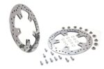 Polished Stainless Custom Enforcer Front Brake Rotor Pair Set 14+ Harley Touring