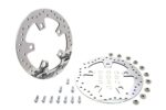 Polished Stainless Custom Enforcer Front Brake Rotor Pair Set 14+ Harley Touring