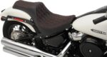 Predator III Seat Drag Specialties Double Diamond Red Thread Harley Softail 18+