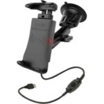 Ram Mount Quick-Grip Waterproof Wireless Phone Charging Cradle Suction Cup Mount