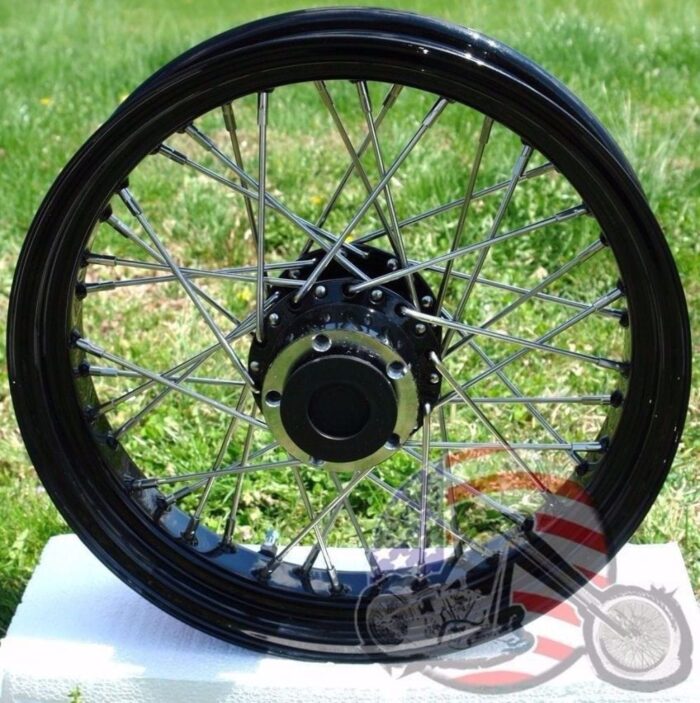 Rear 16 x 3 40 Spoke Black Rim Hub Wheel Harley Dyna Softail Sportster 2000-2004