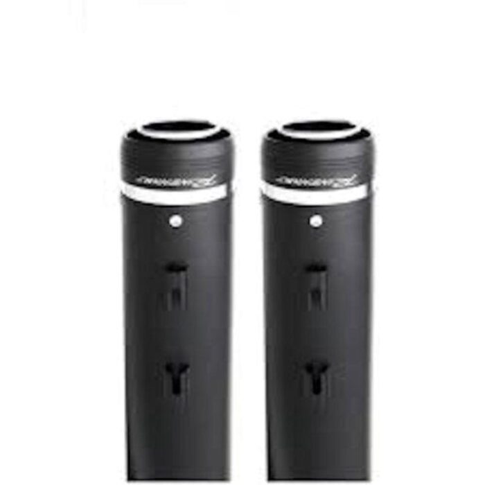 Rinehart Black MotoPro45 4.5" Slip-On Pipe Mufflers Exhaust 17+ Harley Touring