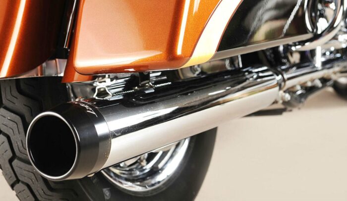 Rinehart Chrome 3.5" Slip-On Black Tip Mufflers Exhaust 1995-2009 Harley Touring