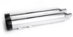 Rinehart Chrome DBX45 4.5" Slip On Mufflers Exhaust Pipes 2017+ Harley Touring