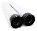 Rinehart Chrome DBX45 4.5" Slip On Mufflers Exhaust Pipes 2017+ Harley Touring