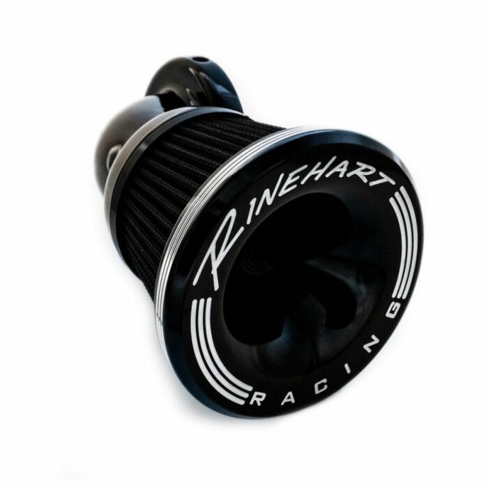Rinehart Moto 90° Velocity Air Cleaner Kit Black FBW Harley Big Twin Cam 08-16
