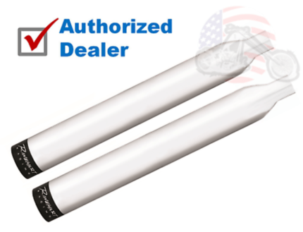 Rinehart Racing 3" Chrome Slip-On Mufflers Exhaust Pipes Harley 07-17 Softail