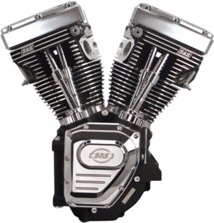 S&S Black & Chrome T111 111" Motor Engine Long Block 99-06 Harley Twin Cam TC88A