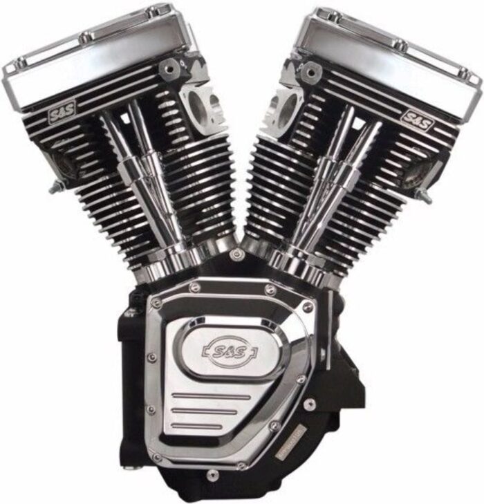 S&S Black & Chrome T111 111" Motor Engine Long Block 99-06 Harley Twin Cam TC88A