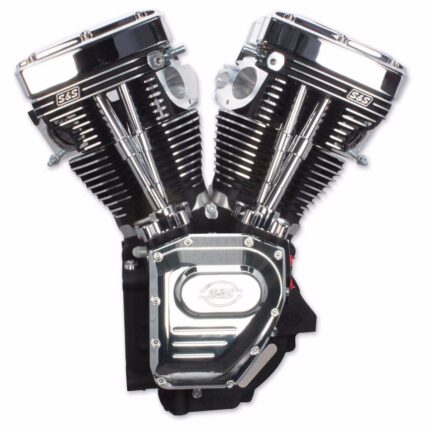 S&S Black & Chrome T111 111" Motor Engine Long Block 99-06 Harley Twin Cam TC88A
