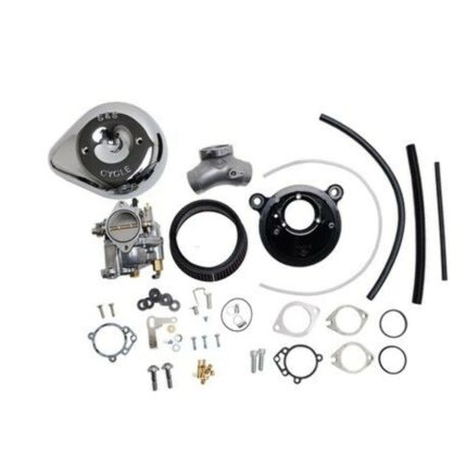 S&S Super E Carb Stealth Air Cleaner Kit Chrome Teardrop Harley Big Twin 84-99