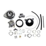 S&S Super E Carb Stealth Air Cleaner Kit Chrome Teardrop Harley Big Twin 99-05