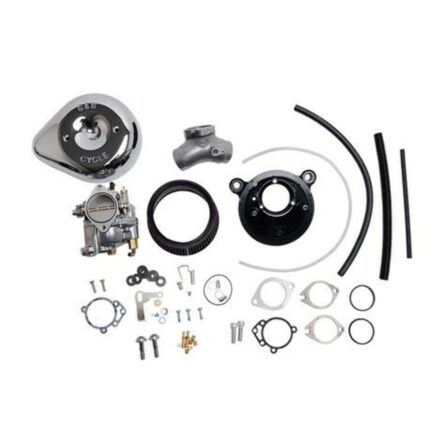 S&S Super E Carb Stealth Air Cleaner Kit Chrome Teardrop Harley Big Twin 99-05