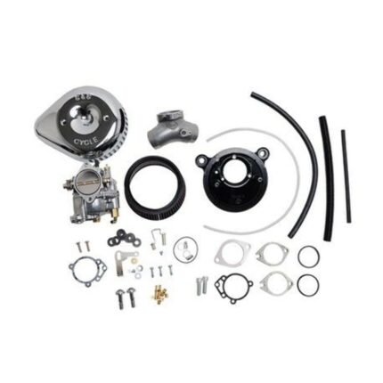 S&S Super G Carb Stealth Air Cleaner Kit Chrome Teardrop Harley Big Twin 84-99