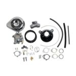 S&S Super G Carb Stealth Air Cleaner Kit Chrome Teardrop Harley Big Twin 99-05