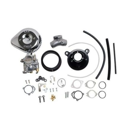 S&S Super G Carb Stealth Air Cleaner Kit Chrome Teardrop Harley Big Twin 99-05