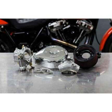 S&S Super G Carb Stealth Air Cleaner Kit Chrome Teardrop Harley Big Twin 99-05