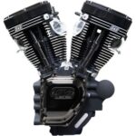 S&S T143 143" Black Edition Long Block Engine Motor Harley 96-103 Twin Cam 07-16