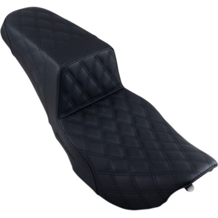 Saddlemen Black Full Lattice Stitch Step 2 Up Seat Harley 97-07 Touring FLHR/X