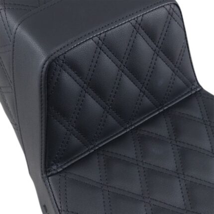 Saddlemen Black Full Lattice Stitch Step 2 Up Seat Harley 97-07 Touring FLHR/X