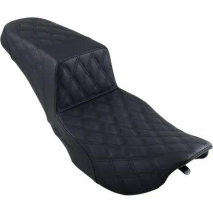 Saddlemen Black Full Lattice Stitch Step 2 Up Seat Harley 97-07 Touring FLHR/X