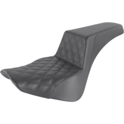 Saddlemen Black Step Up Front Lattice Diamond Stitch Seat Harley Softail 18+ M8 Heritage FLHC FLHCS