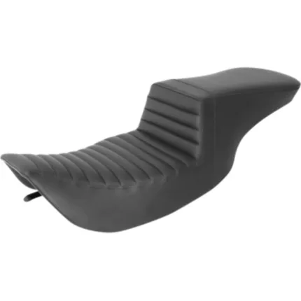 Saddlemen Black Tuck N Roll Stitch Step 2 Up Seat Harley Touring Bagger 97-07
