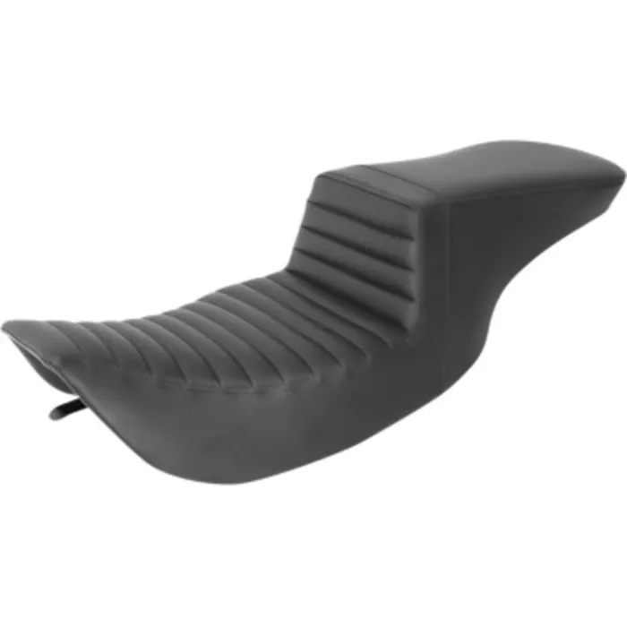 Saddlemen Black Tuck N Roll Stitch Step 2 Up Seat Harley Touring Bagger 97-07