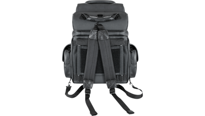 Saddlemen BR1800D Black Vinyl Sissy Bar Bag Saddlebag Harley Touring Motorcycle