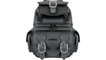 Saddlemen BR1800D Black Vinyl Sissy Bar Bag Saddlebag Harley Touring Motorcycle