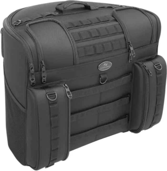 Saddlemen BR4100 Tactical Back Seat Bag Universal Touring Luggage Dresser Bagger