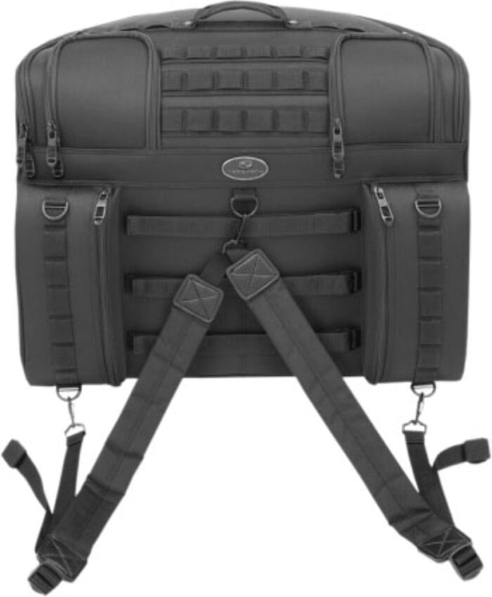 Saddlemen BR4100 Tactical Back Seat Bag Universal Touring Luggage Dresser Bagger