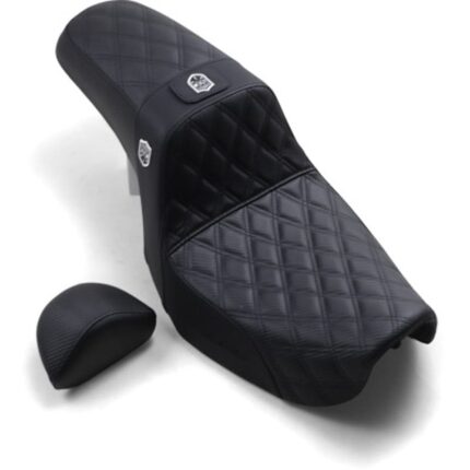 Saddlemen Pro Series SDC Performance Gripper Backrest Gel Seat Harley 06-17 Dyna