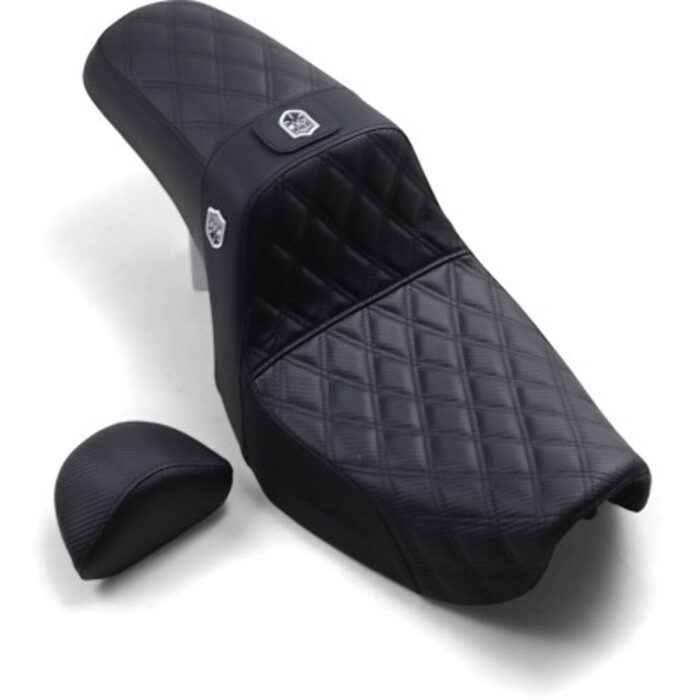 Saddlemen Pro Series SDC Performance Gripper Backrest Gel Seat Harley 06-17 Dyna