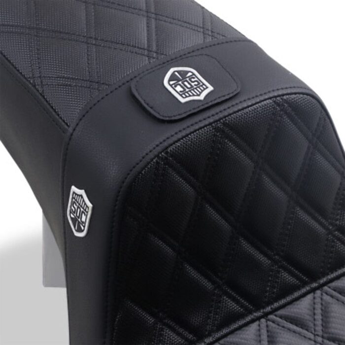 Saddlemen Pro Series SDC Performance Gripper Backrest Gel Seat Harley 06-17 Dyna